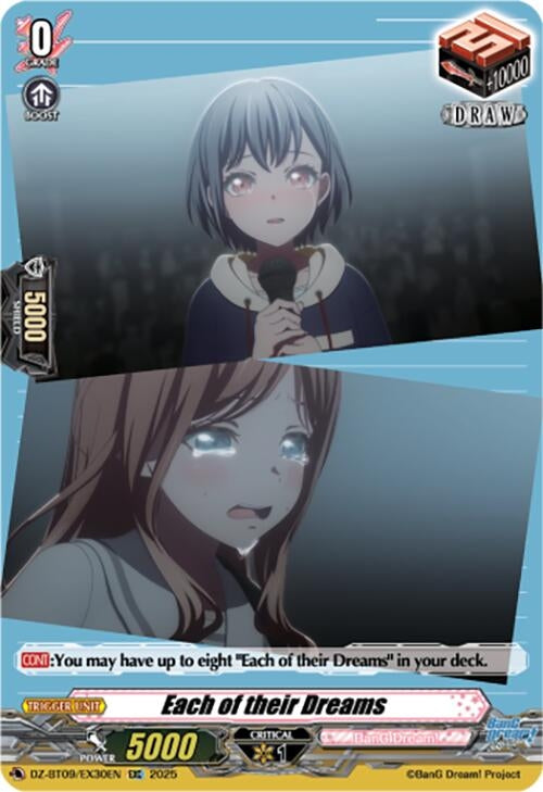 Image for Each of their Dreams (EXC) (DZ-BT09/EX30EN) (DZ-BT09: Super Brave Detonation) - Cardfight Vanguard