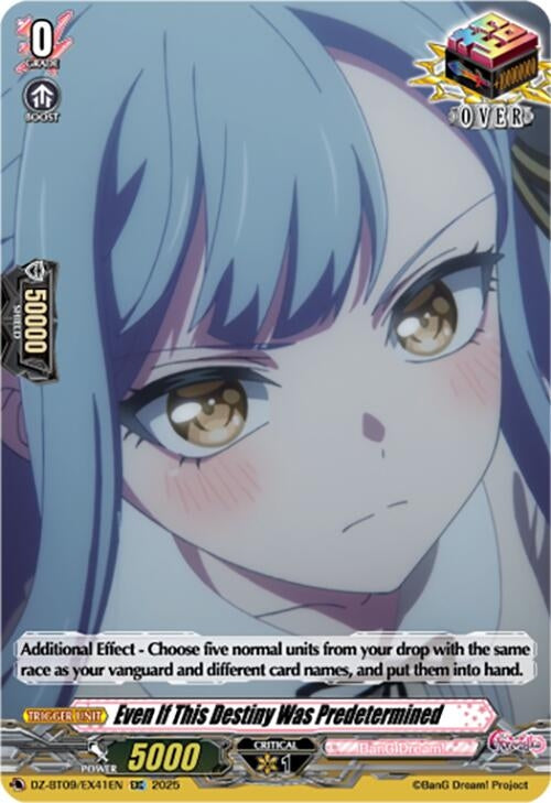 Image for Even If This Destiny Was Predetermined (EXC) (DZ-BT09/EX41EN) (DZ-BT09: Super Brave Detonation) - Cardfight Vanguard