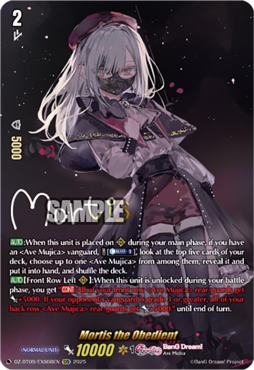 Image for Mortis the Obedient (EXS) (DZ-BT09/EXS08EN) (DZ-BT09: Super Brave Detonation) - Cardfight Vanguard