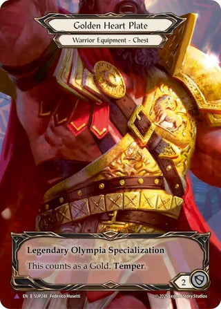 Image for Golden Heart Plate (Marvel) (SUP248) (Super Slam) - Flesh and Blood TCG