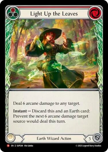 Image for Light Up the Leaves (Red) (SUP264) (Super Slam) - Flesh and Blood TCG