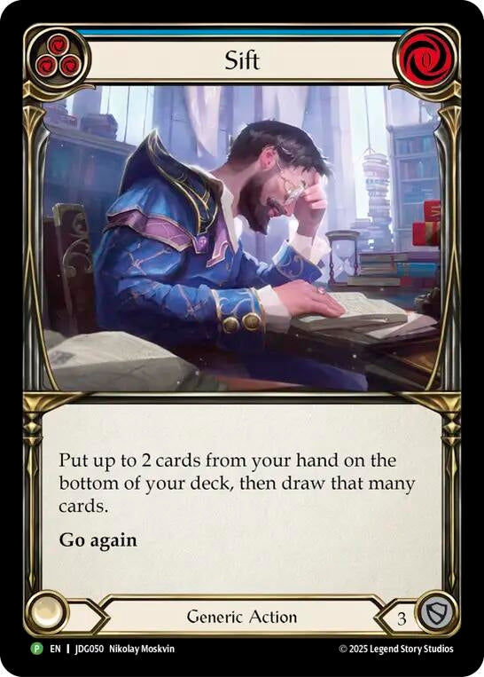 Image for Sift (Blue) - JDG050 (JDG050) (Flesh and Blood: Promo Cards) - Flesh and Blood TCG