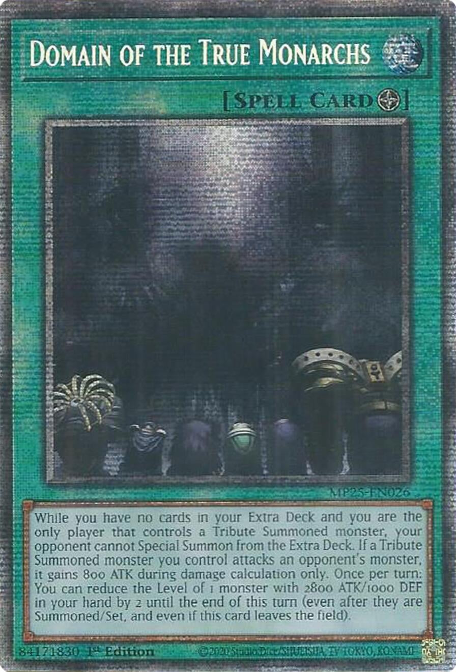 Image for Domain of the True Monarchs (MP25-EN026) (2025 Mega-Pack) - YuGiOh