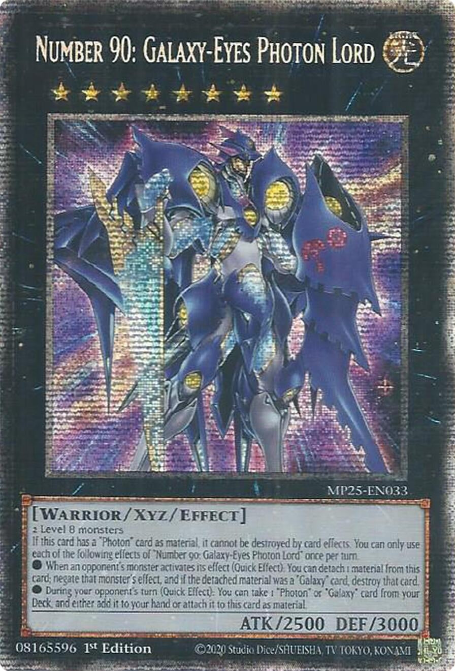 Image for Number 90: Galaxy-Eyes Photon Lord (MP25-EN033) (2025 Mega-Pack) - YuGiOh