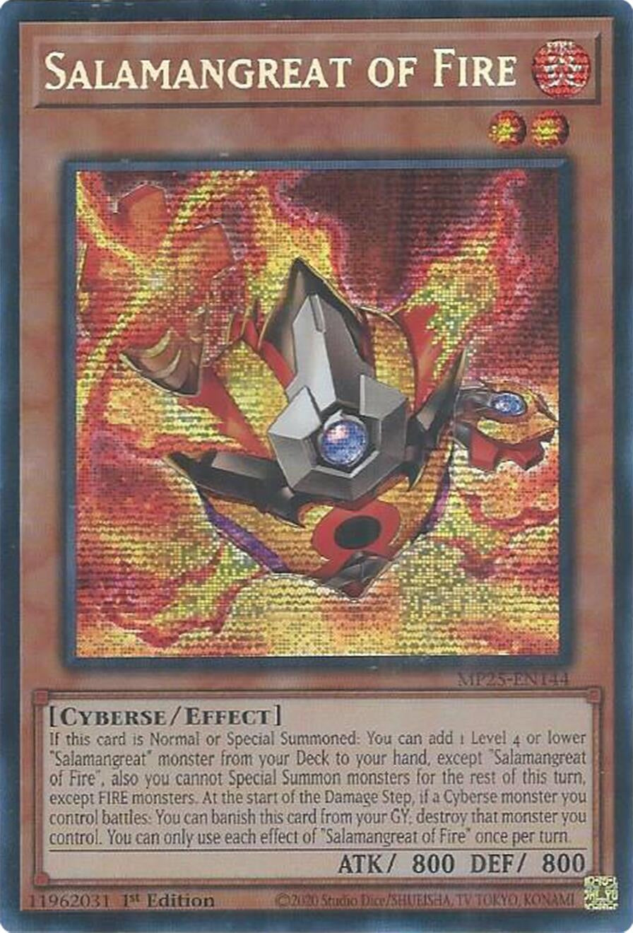 Image for Salamangreat of Fire (MP25-EN144) (2025 Mega-Pack) - YuGiOh