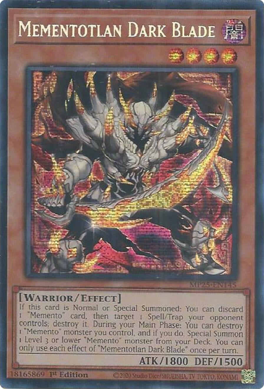 Image for Mementotlan Dark Blade (MP25-EN145) (2025 Mega-Pack) - YuGiOh