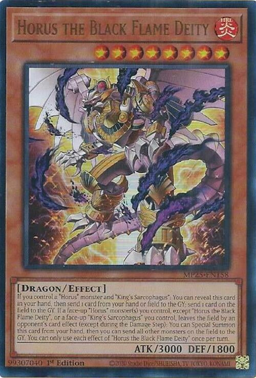Horus the Black Flame Deity (MP25-EN158) (2025 Mega-Pack)