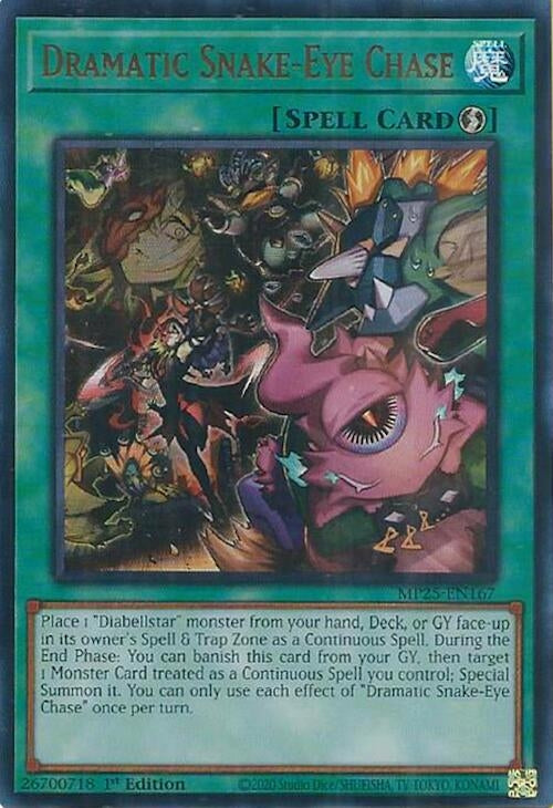 Dramatic Snake-Eye Chase (MP25-EN167) (2025 Mega-Pack)