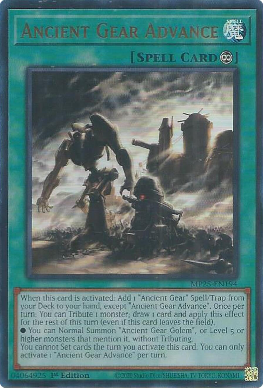 Ancient Gear Advance (MP25-EN194) (2025 Mega-Pack)