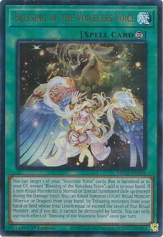 Image for Blessing of the Voiceless Voice (MP25-EN198) (2025 Mega-Pack) - YuGiOh