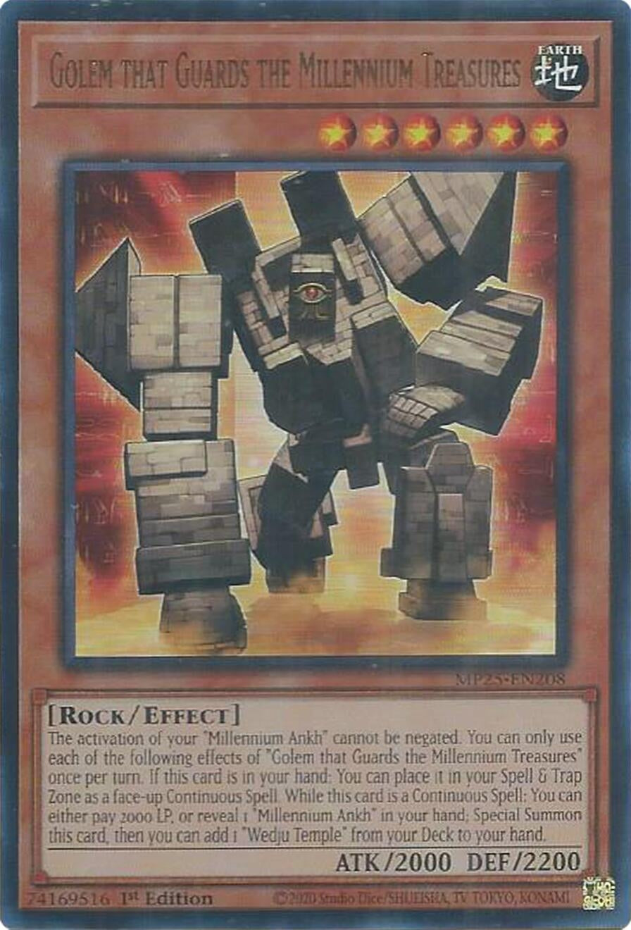 Golem that Guards the Millennium Treasures (MP25-EN208) (2025 Mega-Pack)