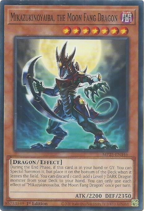 Mikazukinoyaiba, the Moon Fang Dragon (MP25-EN346) (2025 Mega-Pack)