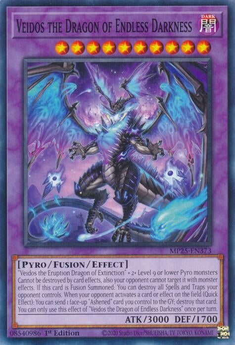 Veidos the Dragon of Endless Darkness (MP25-EN373) (2025 Mega-Pack)