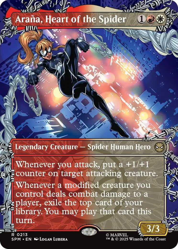 Image for Araña, Heart of the Spider (Borderless) (213) (Marvel's Spider-Man) - Magic: The Gathering