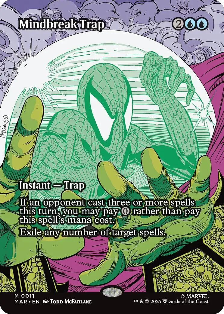 Image for Mindbreak Trap (Borderless) (11) (Marvel Eternal-Legal) - Magic: The Gathering
