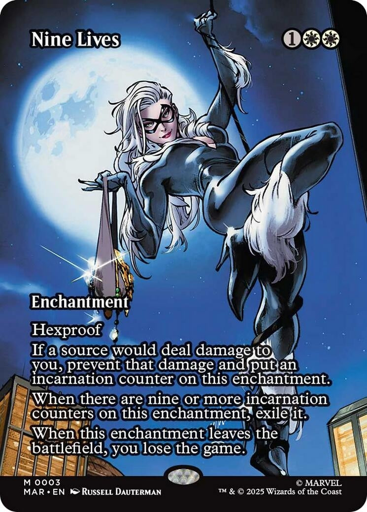 Image for Nine Live (Borderless) (3) (Marvel Eternal-Legal) - Magic: The Gathering