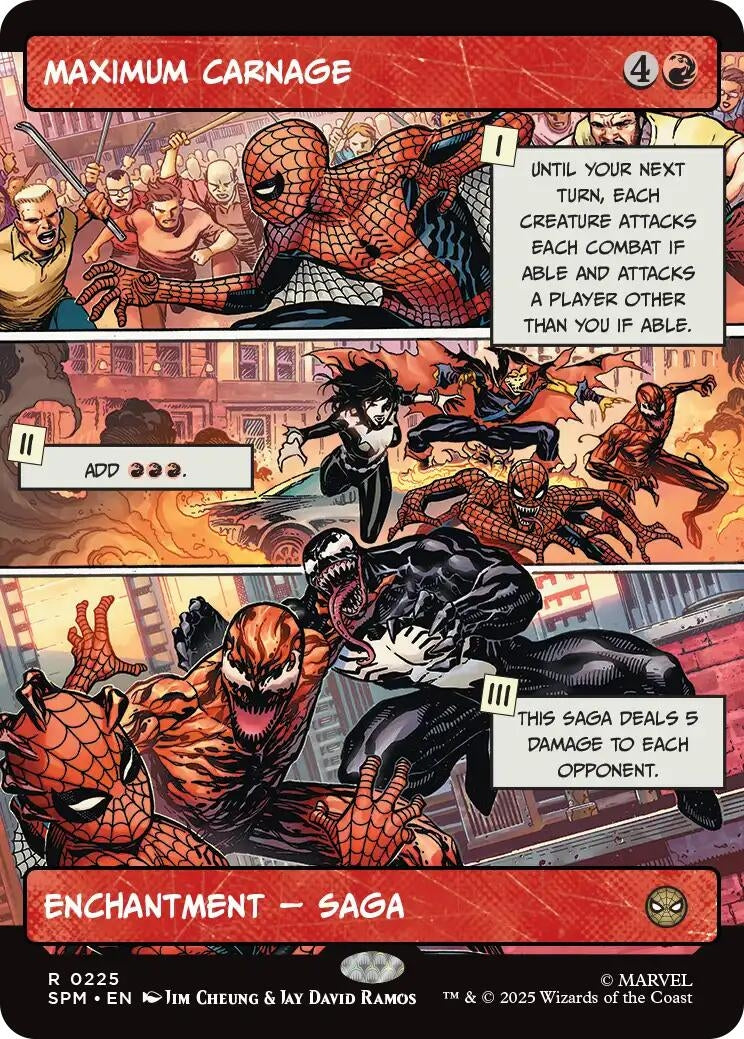 Image for Maximum Carnage (Borderless) (225) (Marvel's Spider-Man) - Magic: The Gathering