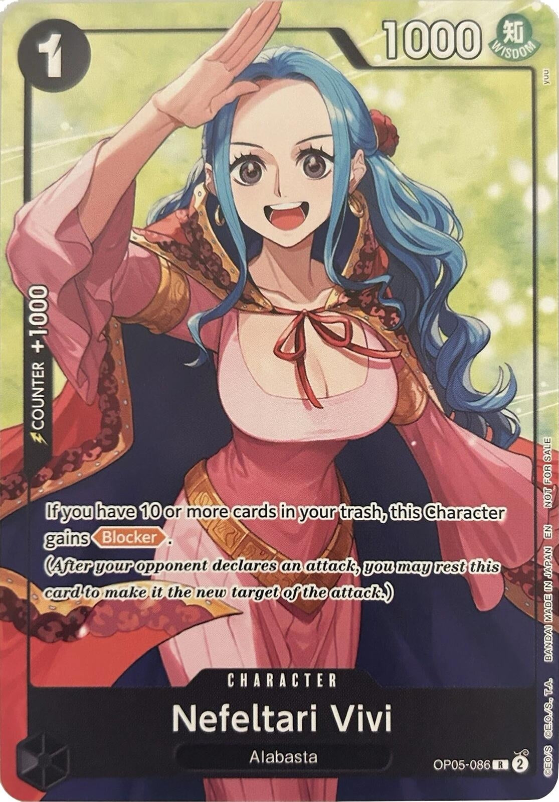 Image for Nefeltari Vivi (Welcome Pack Vol. 2) (OP05-086) (One Piece Promotion Cards) - One Piece Card Game