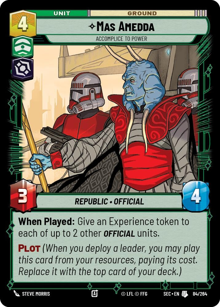 Image for Mas Amedda - Accomplice to Power (84/264) (Secrets of Power) - Star Wars: Unlimited