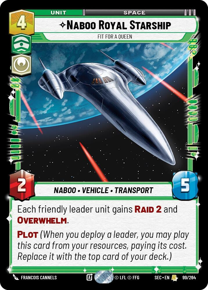Image for Naboo Royal Starship - Fit For A Queen (99/264) (Secrets of Power) - Star Wars: Unlimited