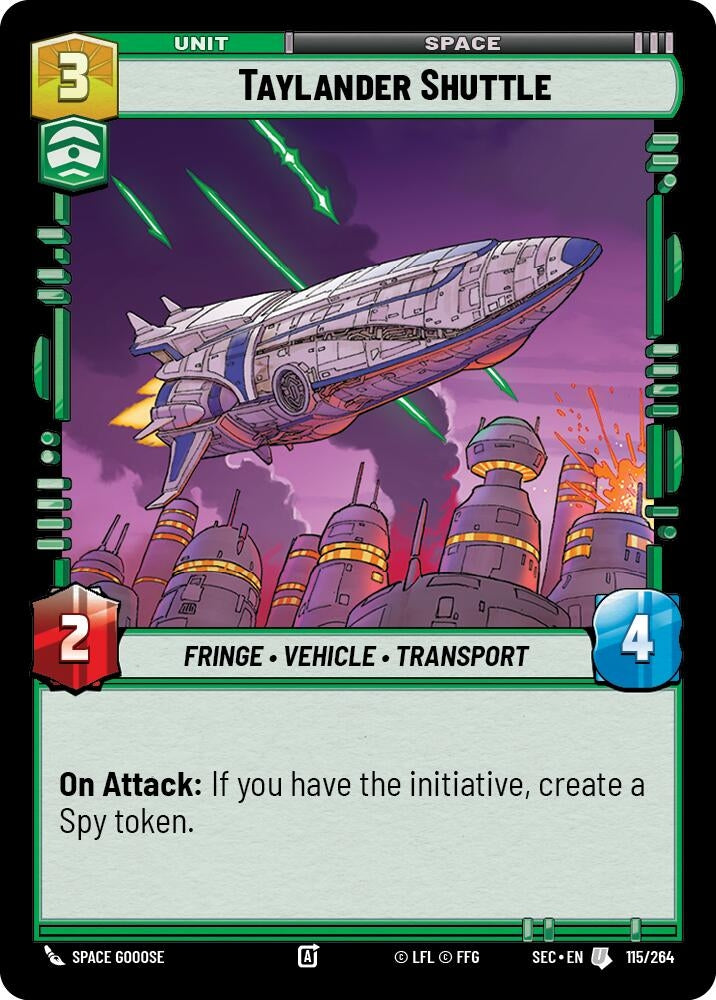 Image for Taylander Shuttle (115/264) (Secrets of Power) - Star Wars: Unlimited