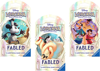 Image for Disney Lorcana: Fabled Sleeved Booster Pack Art Bundle [Set of 3] - Disney Lorcana