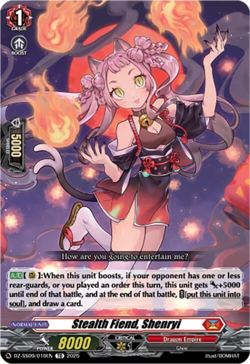 Image for Stealth Fiend, Shenryi (DZ-SS09/010EN) (DZ-SS09: Zero Tendo Start Deck) - Cardfight Vanguard