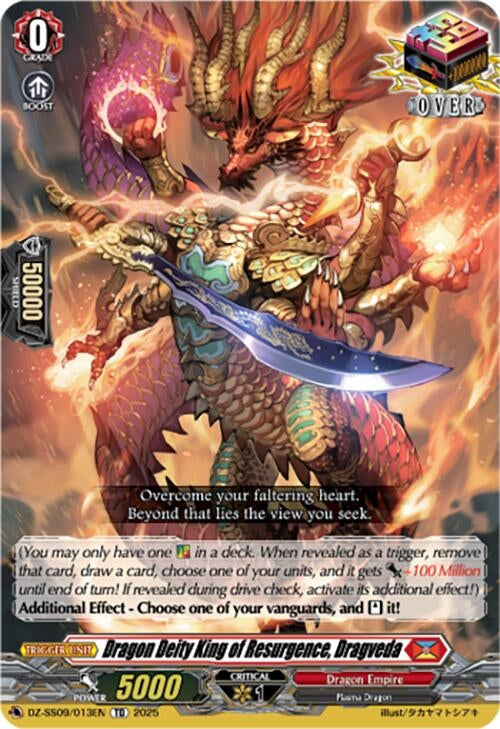 Image for Dragon Deity King of Resurgence, Dragveda (DZ-SS09/013EN) (DZ-SS09: Zero Tendo Start Deck) - Cardfight Vanguard