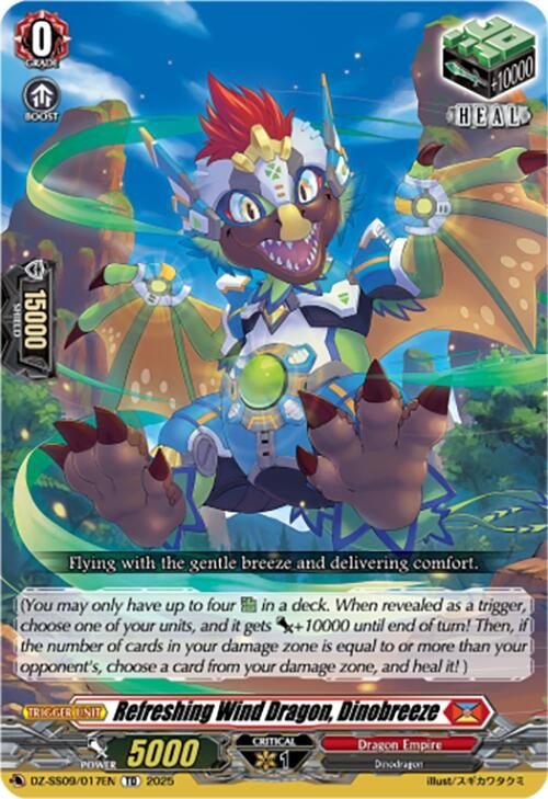 Image for Refreshing Wind Dragon, Dinobreeze (DZ-SS09/017EN) (DZ-SS09: Zero Tendo Start Deck) - Cardfight Vanguard