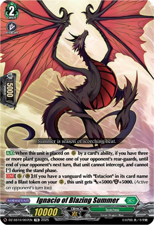 Image for Ignacio of Blazing Summer (DZ-SS10/007EN) (DZ-SS10: Shiki Otei Start Deck) - Cardfight Vanguard