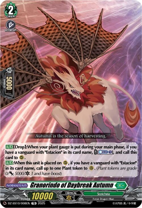 Image for Granorindo of Daybreak Autumn (DZ-SS10/008EN) (DZ-SS10: Shiki Otei Start Deck) - Cardfight Vanguard