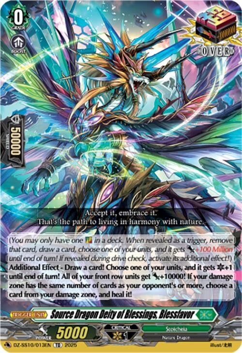 Image for Source Dragon Deity of Blessings, Blessfavor (DZ-SS10/013EN) (DZ-SS10: Shiki Otei Start Deck) - Cardfight Vanguard