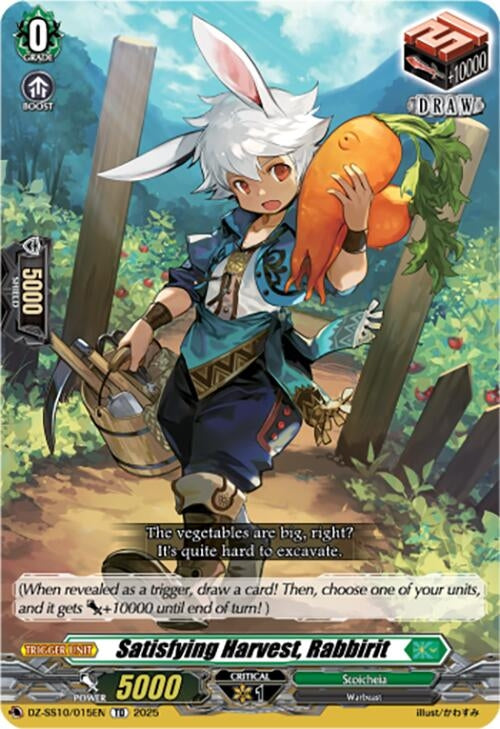 Image for Satisfying Harvest, Rabbirit (DZ-SS10/015EN) (DZ-SS10: Shiki Otei Start Deck) - Cardfight Vanguard