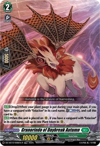 Image for Granorindo of Daybreak Autumn (TDR) (DZ-SS10/008EN-R) (DZ-SS10: Shiki Otei Start Deck) - Cardfight Vanguard