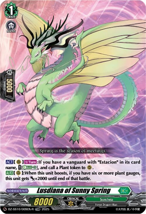 Image for Lusdiana of Sunny Spring (TDR) (DZ-SS10/009EN-R) (DZ-SS10: Shiki Otei Start Deck) - Cardfight Vanguard