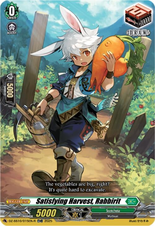 Image for Satisfying Harvest, Rabbirit (TDR) (DZ-SS10/015EN-R) (DZ-SS10: Shiki Otei Start Deck) - Cardfight Vanguard