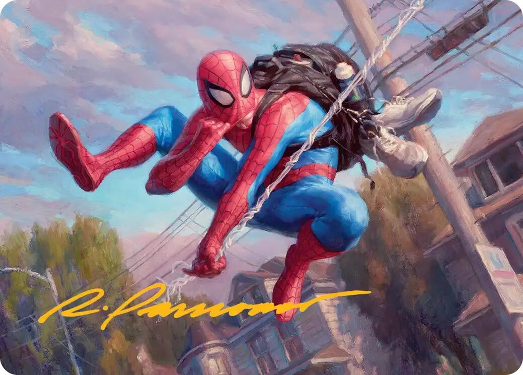 Spider-Man, Web-Slinger Art Card (Gold-Stamped Signature) (4) {Art Series: Marvel's Spider-Man}