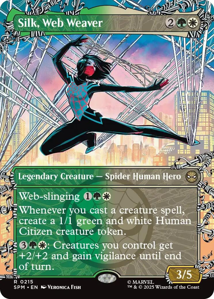Silk, Web Weaver (Borderless) (215) (Marvel's Spider-Man)