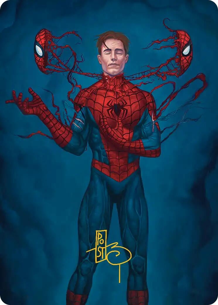 Secret Identity Art Card (Gold-Stamped Signature) (6) (Art Series: Marvel's Spider-Man)