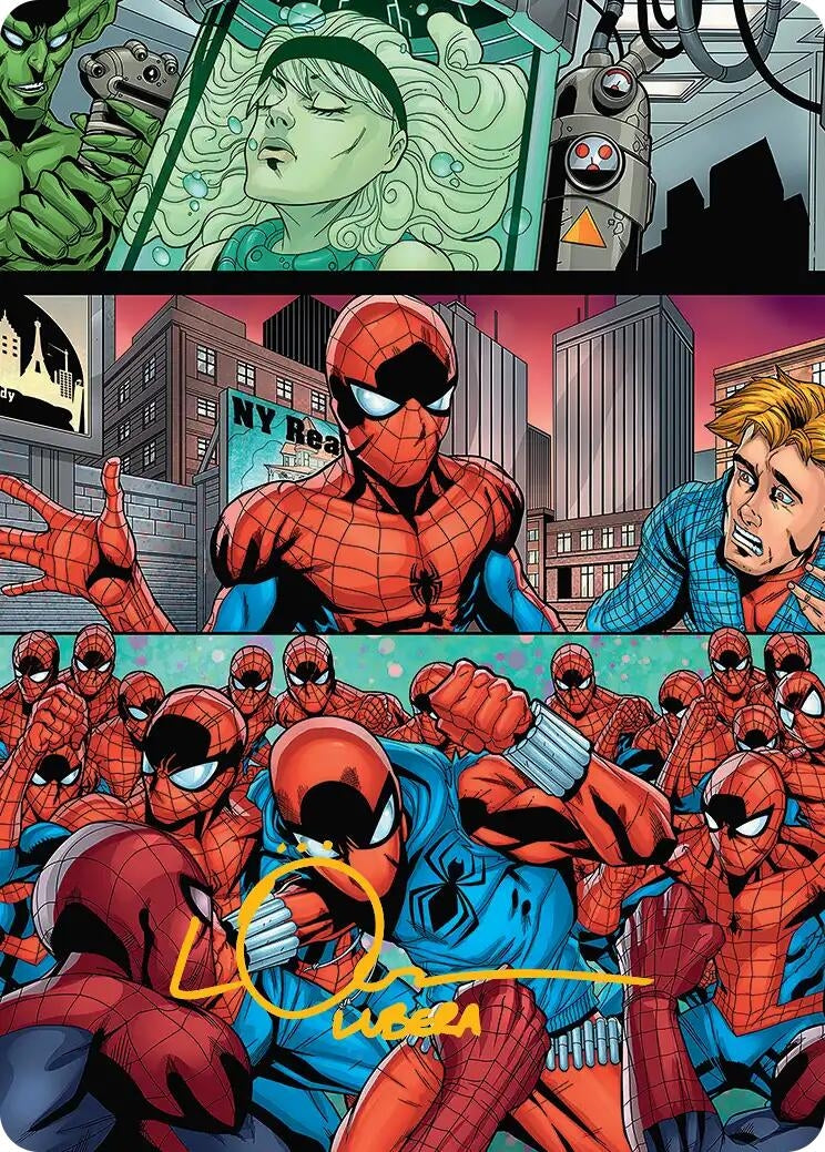 The Clone Saga Art Card (Gold-Stamped Signature) (42) (Art Series: Marvel's Spider-Man)