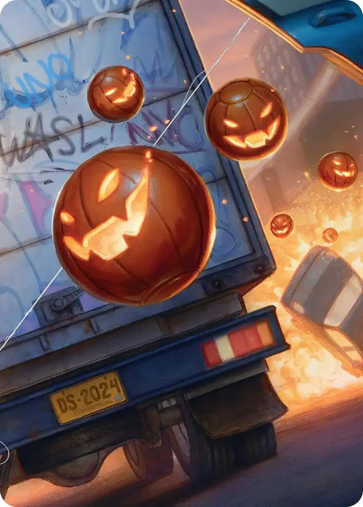 Pumpkin Bombs Art Card (Art Series: Marvel's Spider-Man)