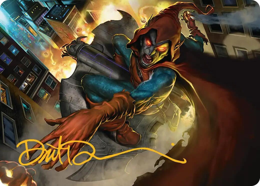 Hobgoblin, Mantled Marauder Art Card (Gold-Stamped Signature) (15) (Art Series: Marvel's Spider-Man)