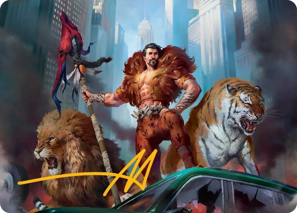 Kraven, Proud Predator Art Card (Gold-Stamped Signature) (28) (Art Series: Marvel's Spider-Man)