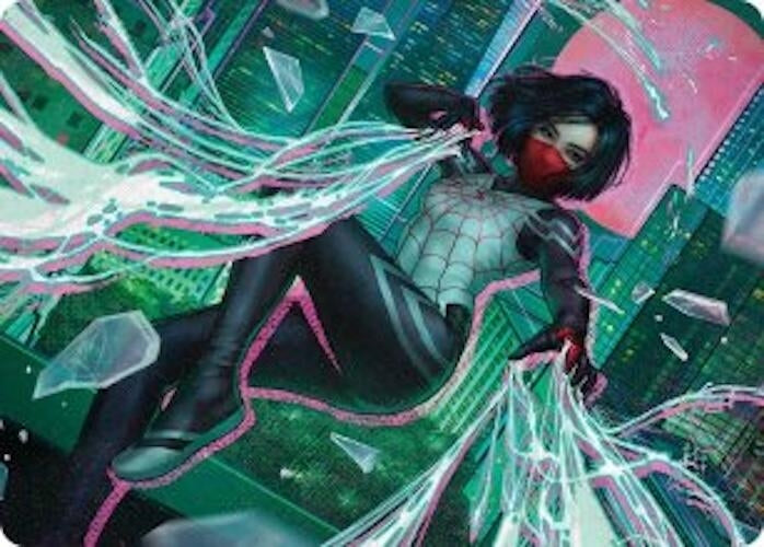 Silk, Web Weaver Art Card (29/54) (29) (Art Series: Marvel's Spider-Man)