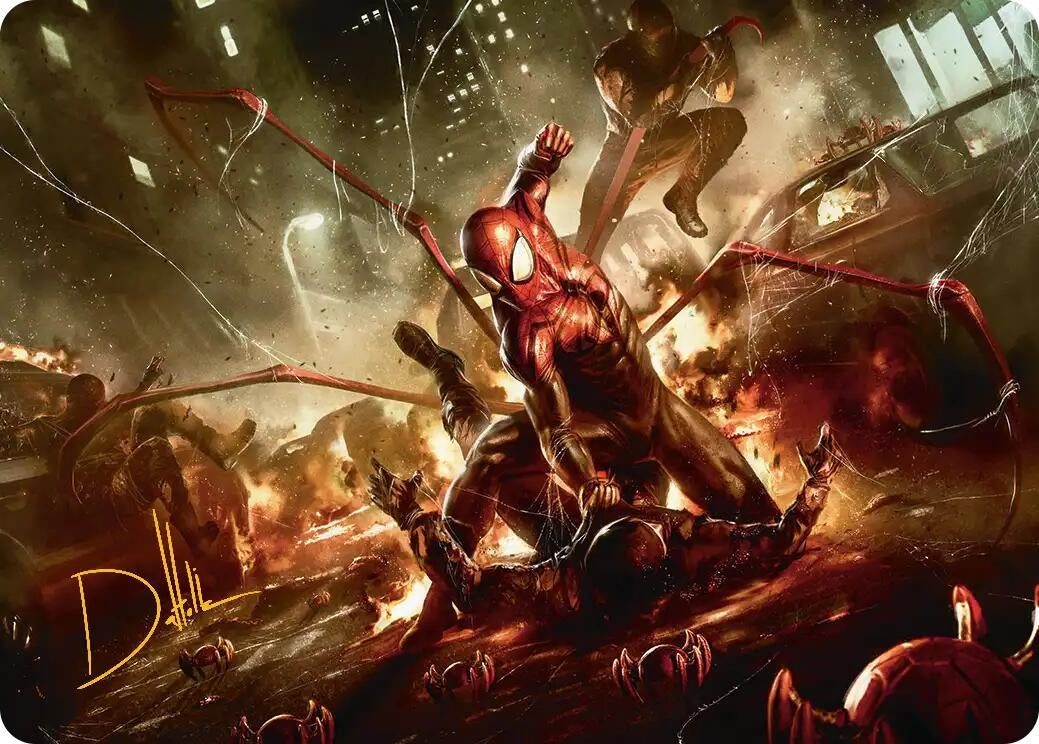 Superior Spider-Man Art Card (Gold-Stamped Signature) (32) (Art Series: Marvel's Spider-Man)