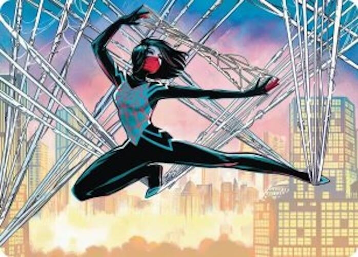 Silk, Web Weaver Art Card (39/54) (39) (Art Series: Marvel's Spider-Man)