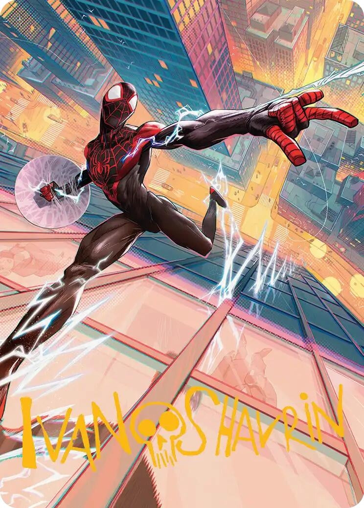 Ultimate Spider-Man Art Card (Gold-Stamped Signature) (41) (Art Series: Marvel's Spider-Man)
