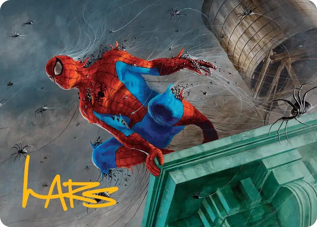 Spiders-Man, Heroic Horde Art Card (Gold-Stamped Signature) (21) (Art Series: Marvel's Spider-Man)