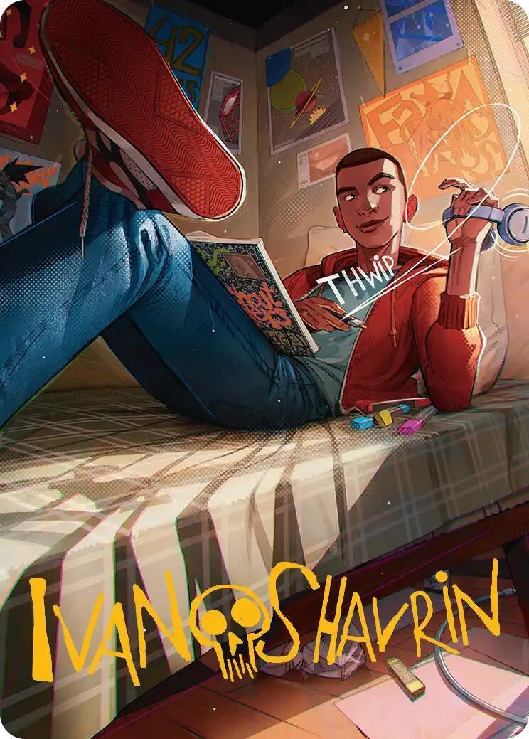 Miles Morales Art Card (Gold-Stamped Signature) (35) (Art Series: Marvel's Spider-Man)