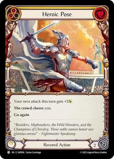 Heroic Pose (Yellow) (SUP058) (Super Slam)